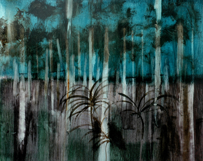 Appraisal: Sidney Nolan - Tropical Forest acrylic on paper x cm