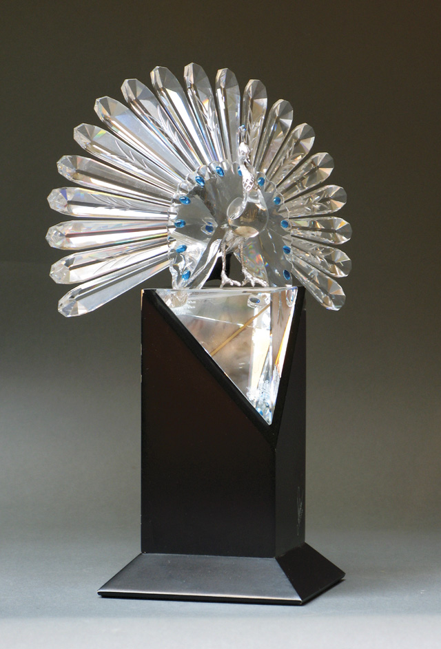 Appraisal: SWAROVSKI THE PEACOCK LIMITED EDITION CRYSTAL issued designed by Adi