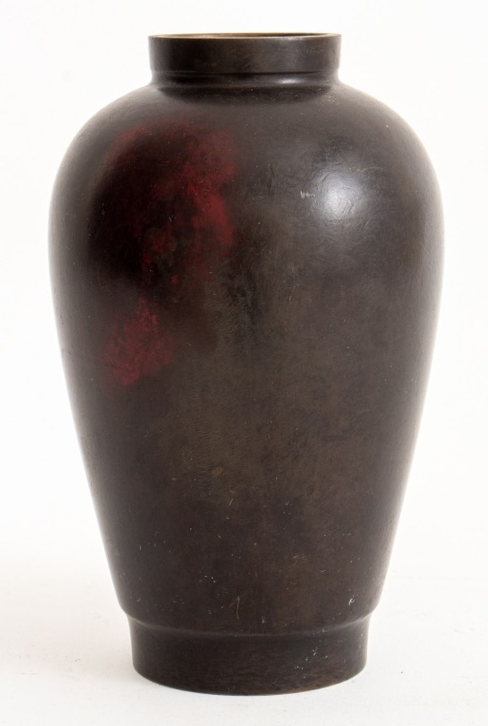 Appraisal: JAPANESE MEIJI OR TAISHO BRONZE IKEBANA VASE C Japanese Meiji