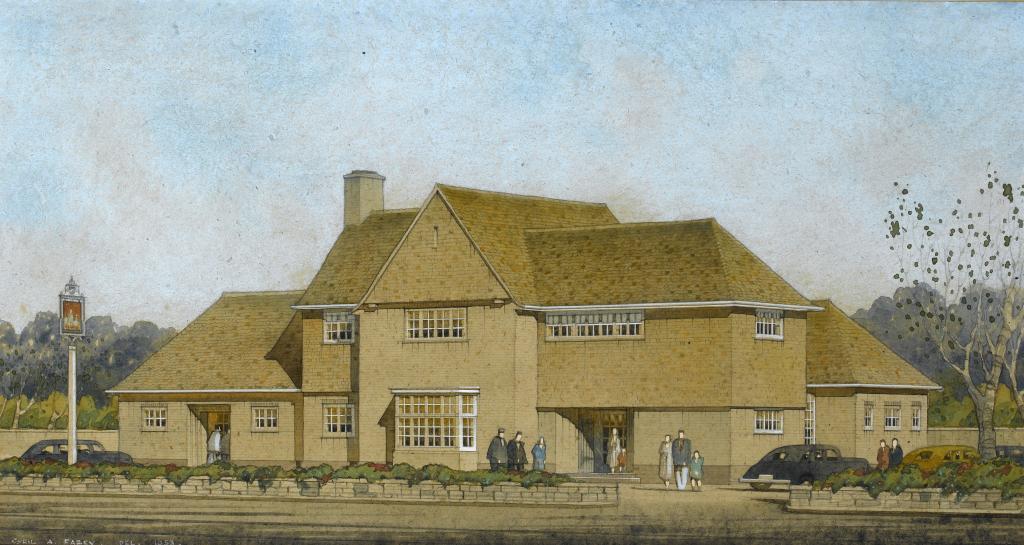 Appraisal: THOMAS CECIL HOWITT - ARCHITECT PERSPECTIVE OF THE CARLTON PUBLIC