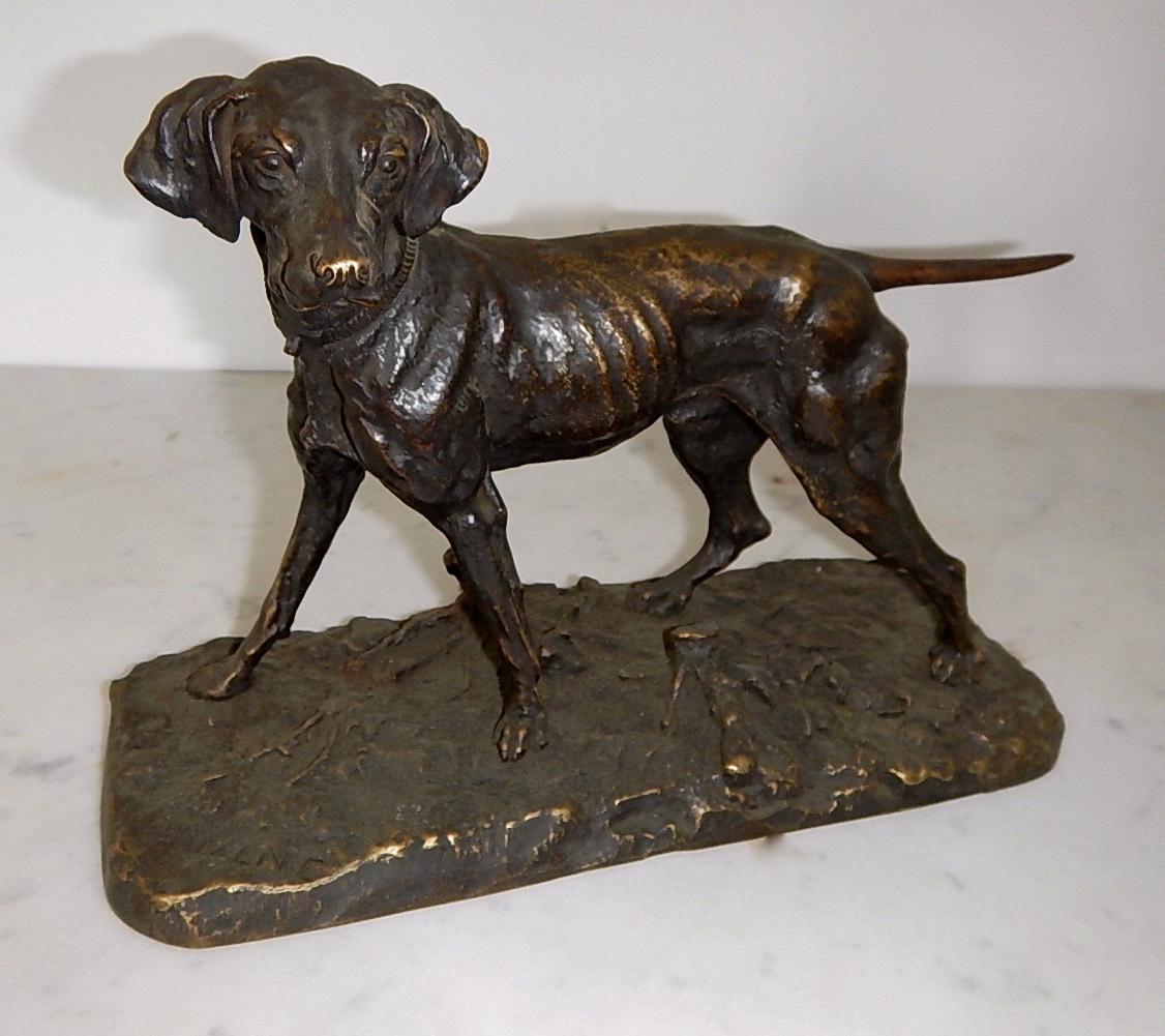 Appraisal: After Pierre Jules Mene - A bronze sculpture of a