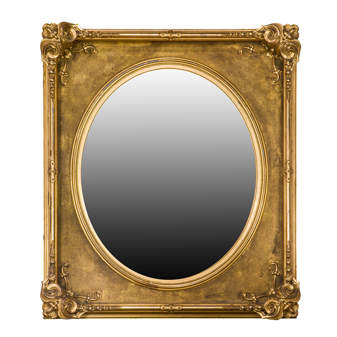 Appraisal: A ROCOCO STYLE GILTWOOD MIRROR A Rococo style giltwood mirror