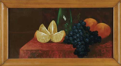 Appraisal: CLARENCE E BRALEY American - STILL LIFE WITH GRAPES AND