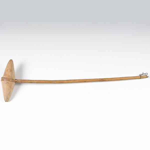 Appraisal: Plains Stone Head Club rawhide wrapped handle with pointed stone