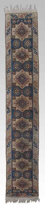 Appraisal: MODERN TURKISH HAND KNOTTED WOOL RUNNER ' '' x '