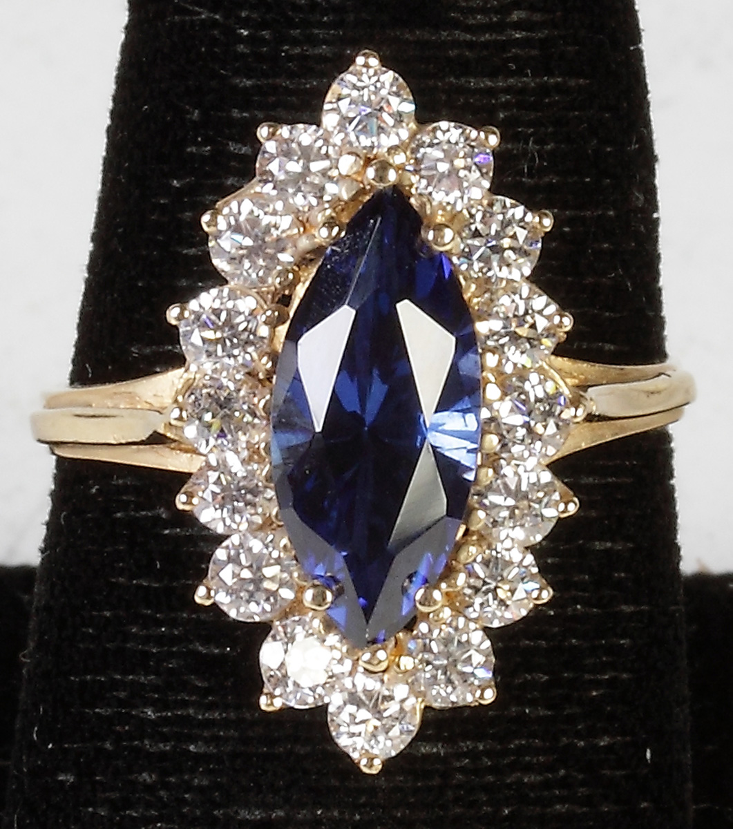 Appraisal: K Gold Sapphire Diamond