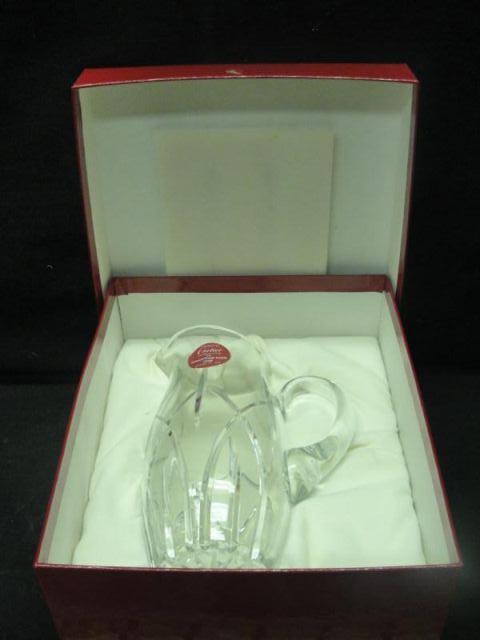 Appraisal: CARTIER Cut Crystal Pitcher Signed Cartier on bottom With label