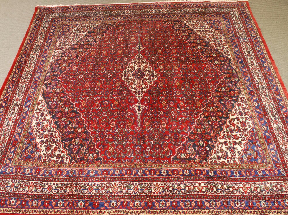 Appraisal: Hamadan Carpet Northwest Persia mid- th century ft in x