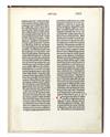 Appraisal: BIBLE IN LATIN Single leaf from a paper copy of