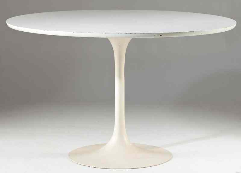 Appraisal: attr Eero Saarinen Tulip Table Knoll Finnish - unsigned tulip