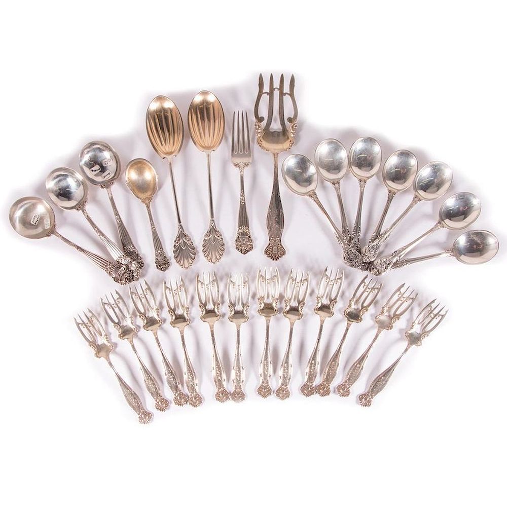 Appraisal: Sterling Flatware and Serving Pieces Sterling Flatware and Serving Pieces