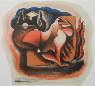 Appraisal: Francis Shields lithograph Francis Shields American - - ''Abstraction''- lithograph