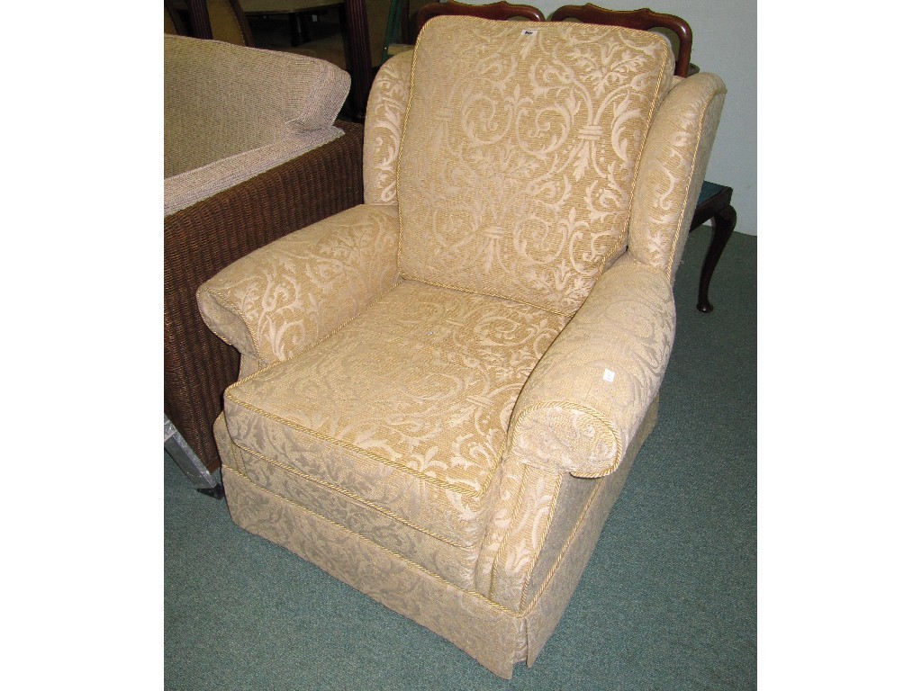 Appraisal: Upholstered easy chair