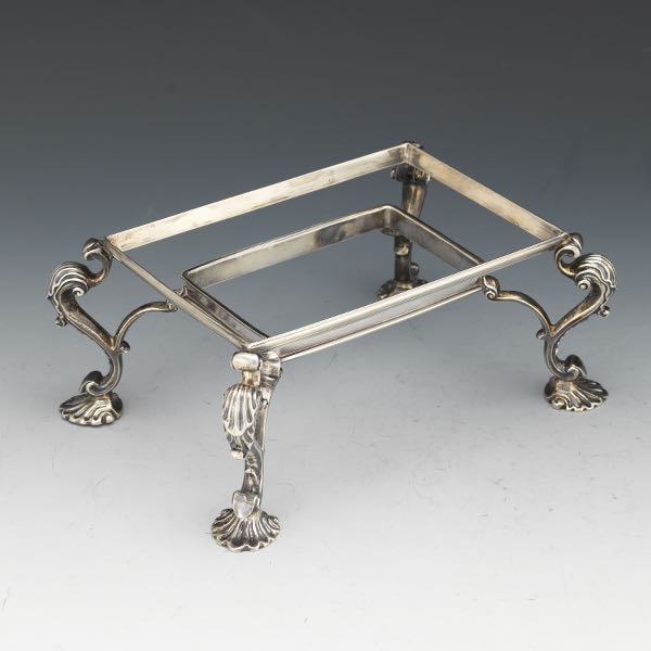 Appraisal: GEORGE III STERLING SILVER BUFFET STAND DATED x x Rectangular