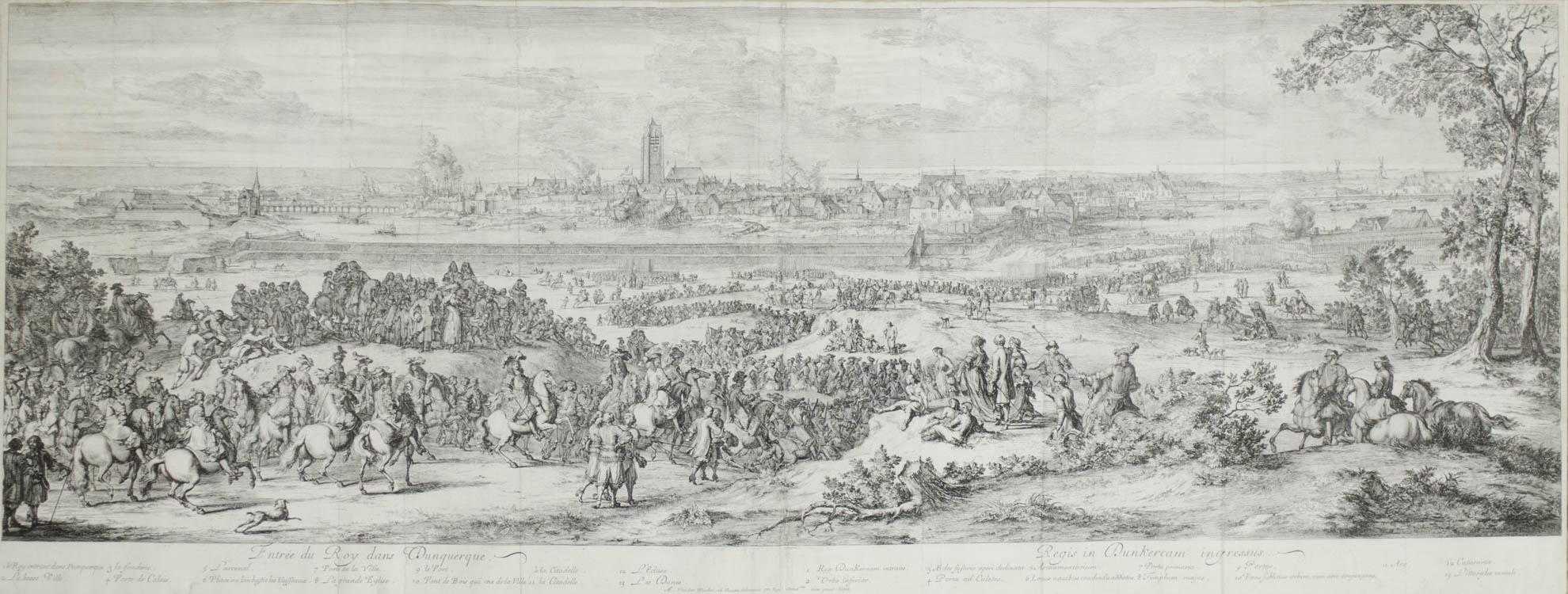 Appraisal: ROMEYN DE HOOGHE ETCHING Amsterdam - Entree du Roy dans