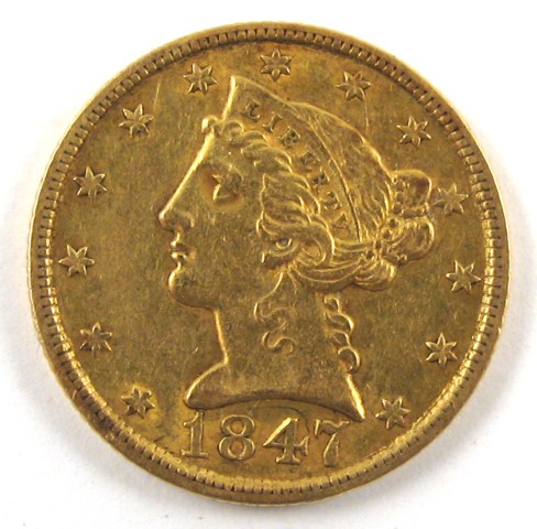 Appraisal: U S FIVE DOLLAR GOLD COIN Liberty head type -P