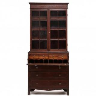 Appraisal: Southern Federal Inlaid Secretary Desk early th century attributed to