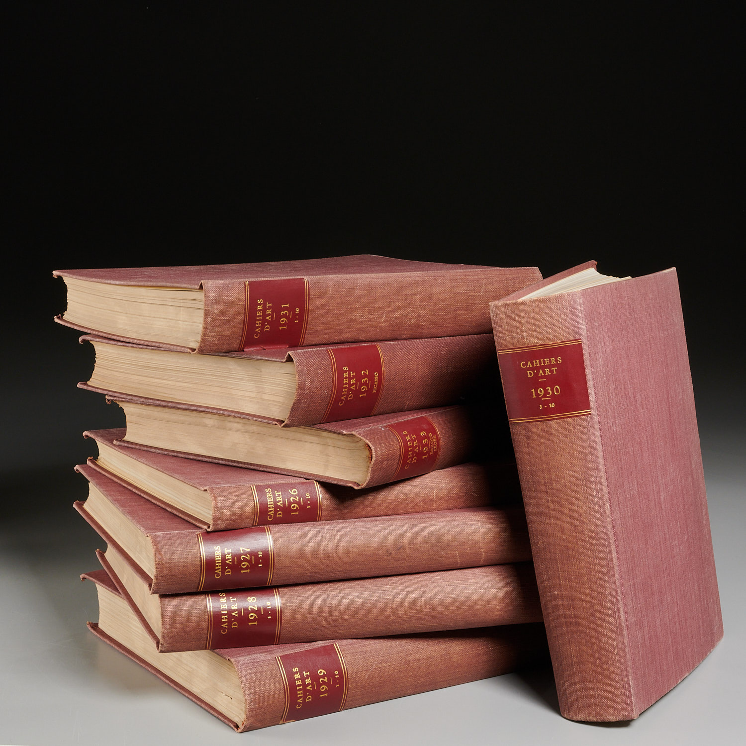 Appraisal: BOUND VOLS CAHIERS D'ART - Includes issues - of each