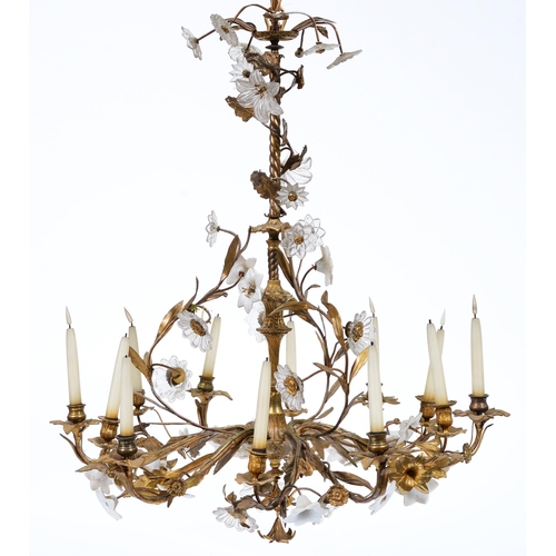 Appraisal: A Venetian naturalistic brass chandelier first half th c of