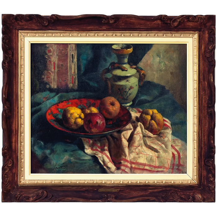 Appraisal: B eacute la Kontuly Hungarian - Still Life with Fruit