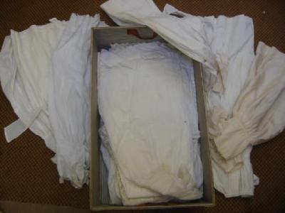 Appraisal: Sixteen various children's white cotton under dresses with lace and