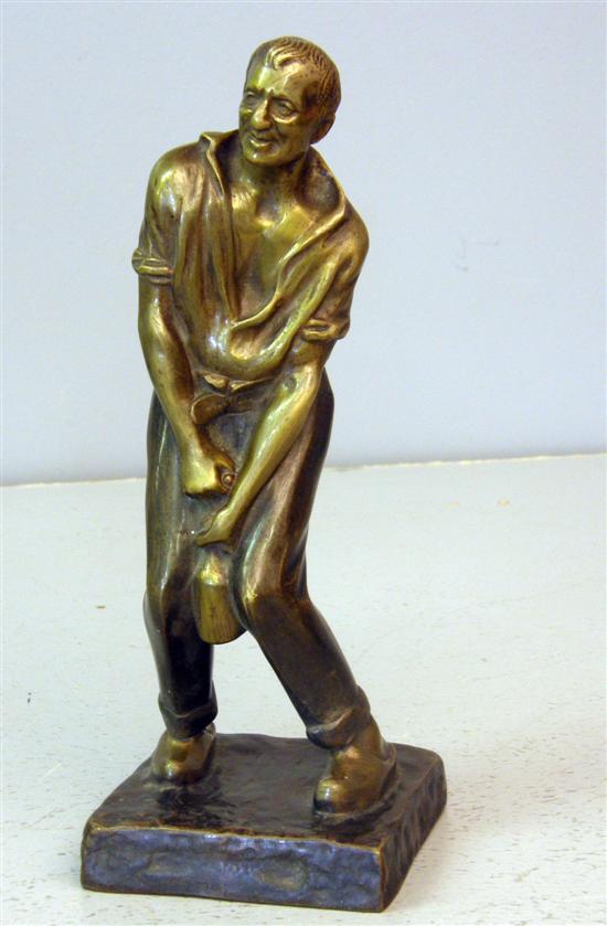 Appraisal: Late th century early twentieth century Continental bronze figure of