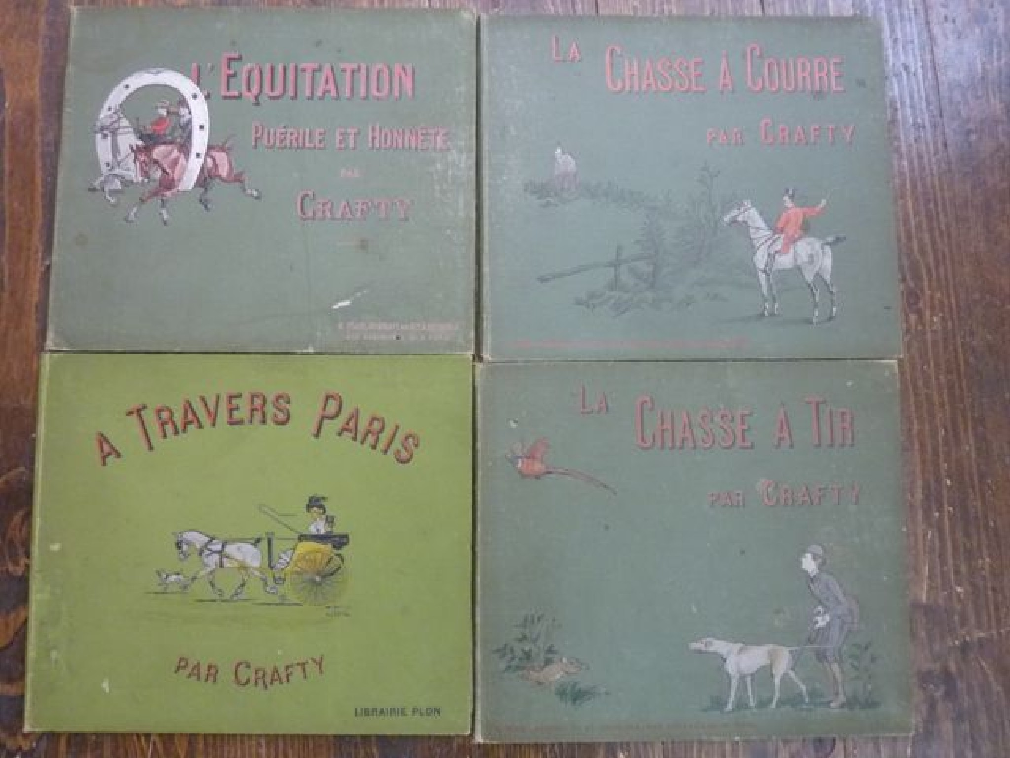 Appraisal: Four French books entitled La Chasse a Tir La Chasse