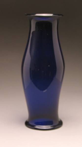 Appraisal: A cobalt blue blown glass hurricane shade height in