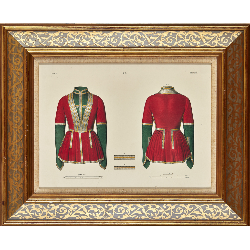 Appraisal: TH CENTURY RUSSIAN SCHOOL A PAIR OF RED AND GREEN