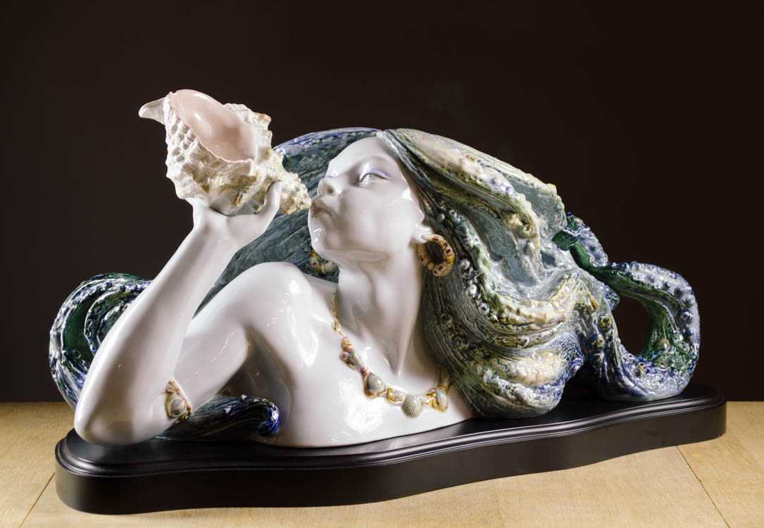 Appraisal: LLADRO PORCELAIN SCULPTURE Call of the Sea sculptor Jose Puche