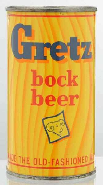 Appraisal: Gretz Bock Flat Top Beer Can - A very few