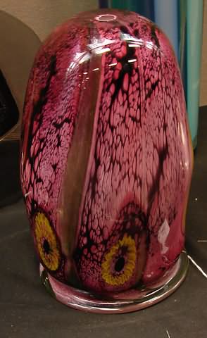 Appraisal: Vase with murrine sunflowers H S