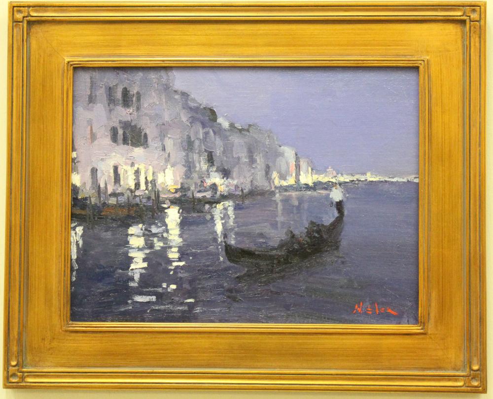 Appraisal: NICK STOQ United States st century oil on board Venice