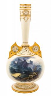 Appraisal: A Royal Worcester Porcelain Vase Height inches A Royal Worcester