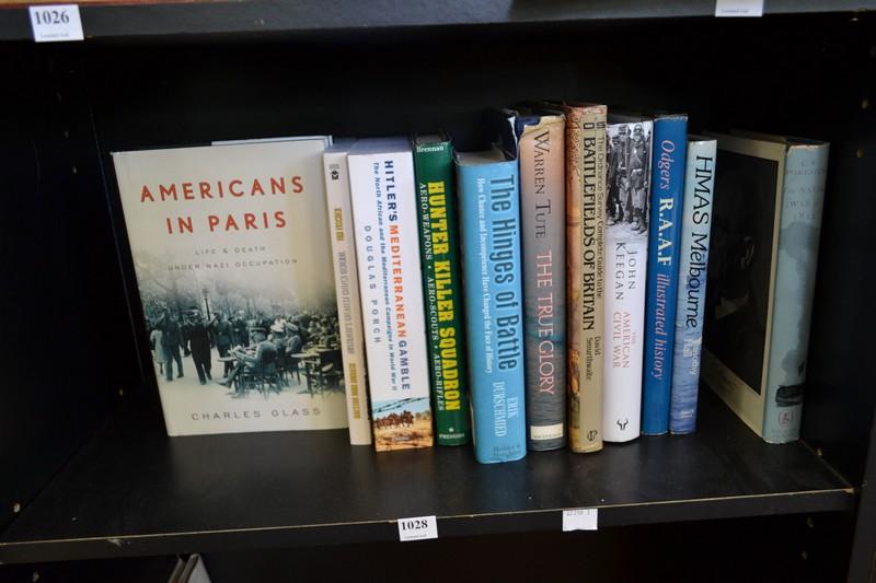 Appraisal: SHELF OF MILITARY THEMED BOOKS NC MAESTRO JOHN MONACH THE