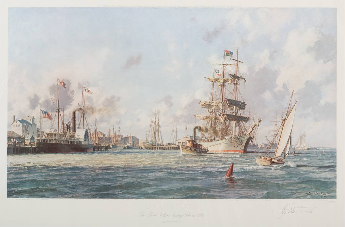 Appraisal: TWO LIMITED EDITION COLOR PRINTS BY JOHN STOBART quot CINCINNATI