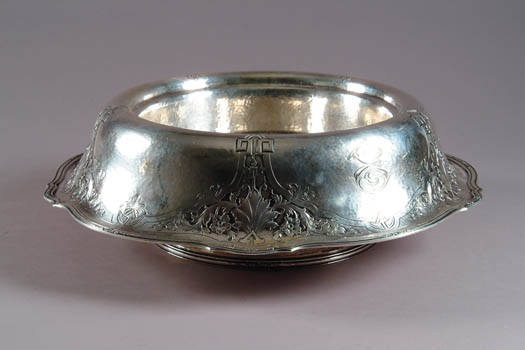 Appraisal: FINE FOOTED STERLING SILVER CENTER BOWL BY GROGAN COMPANY Center