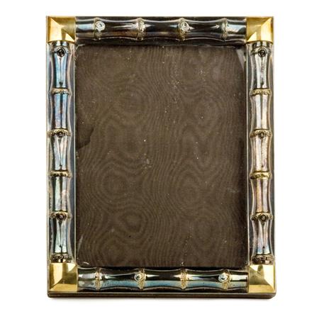 Appraisal: Gucci Gilt and Silvered Metal Picture Frame Estimate -