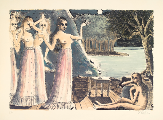 Appraisal: PAUL DELVAUX Le Bout du Monde Color lithograph x mm