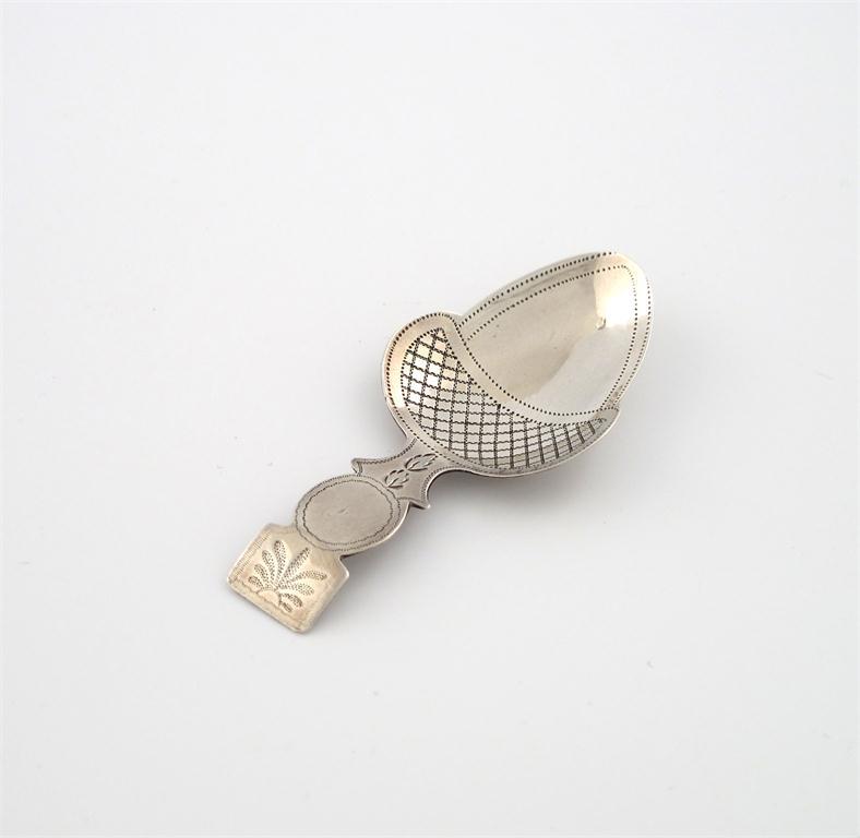 Appraisal: A George III silver acorn caddy spoon