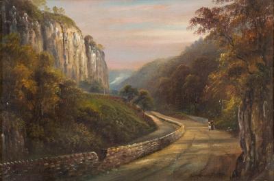 Appraisal: George Willis-Pryce British - Derbyshire Lane signed oil on canvas