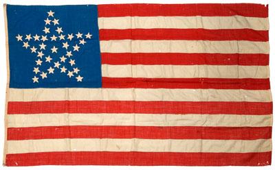 Appraisal: star American flag Great Star or Great Luminary pattern probably