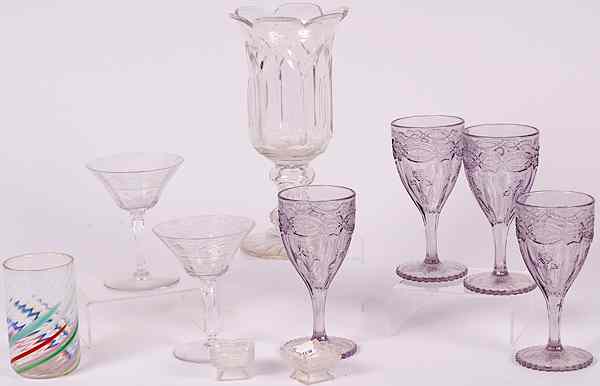 Appraisal: Assorted Glassware American an assembled group of ten pieces of