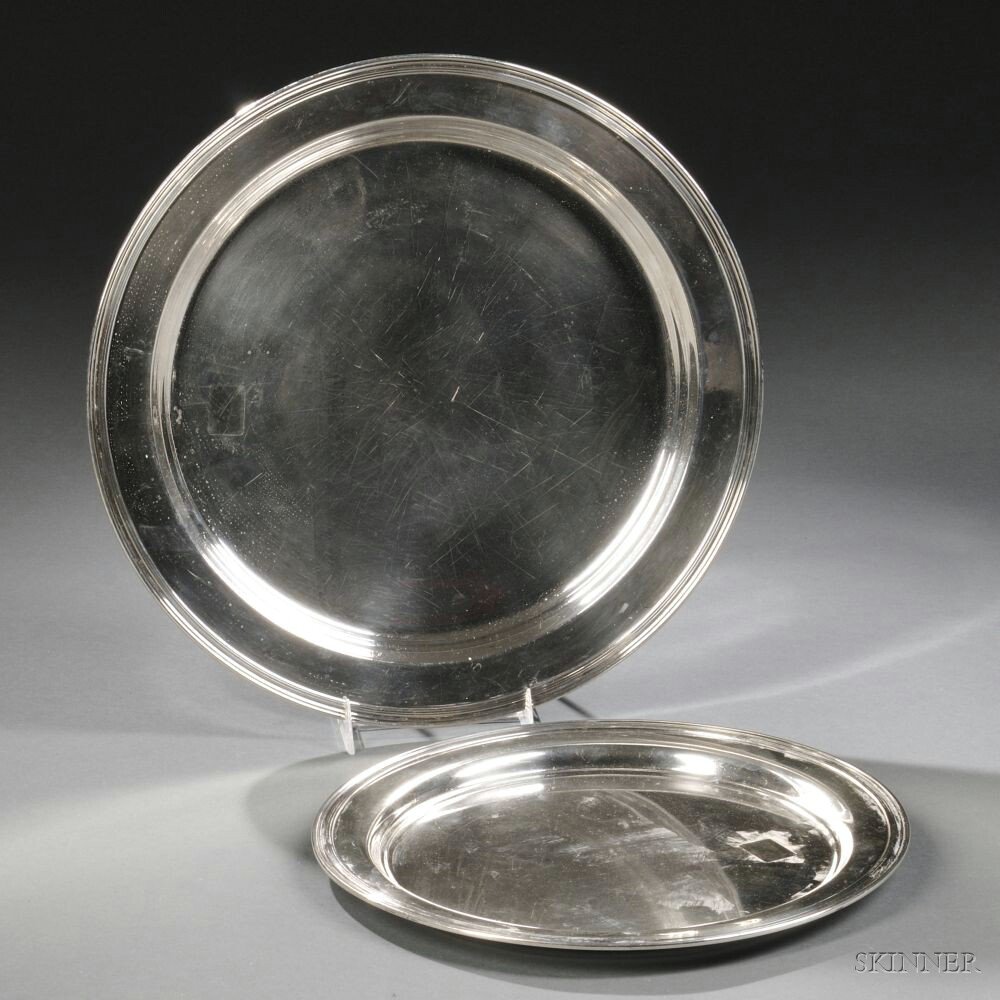 Appraisal: Two Tiffany Co Sterling Silver Dishes New York - each