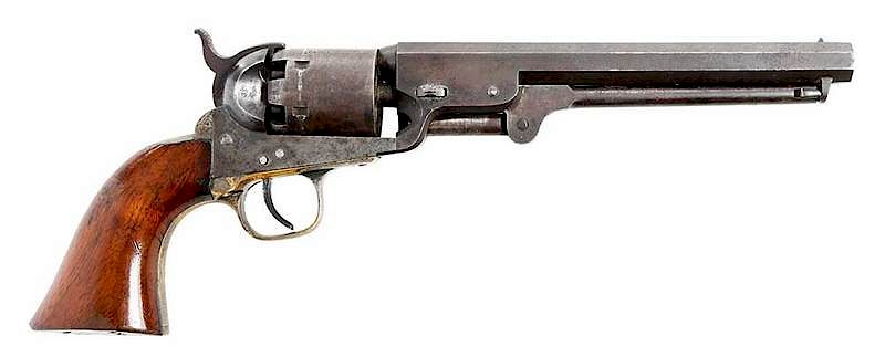 Appraisal: Historic Virginia Colt Model Navy Revolver cal - in octagonal