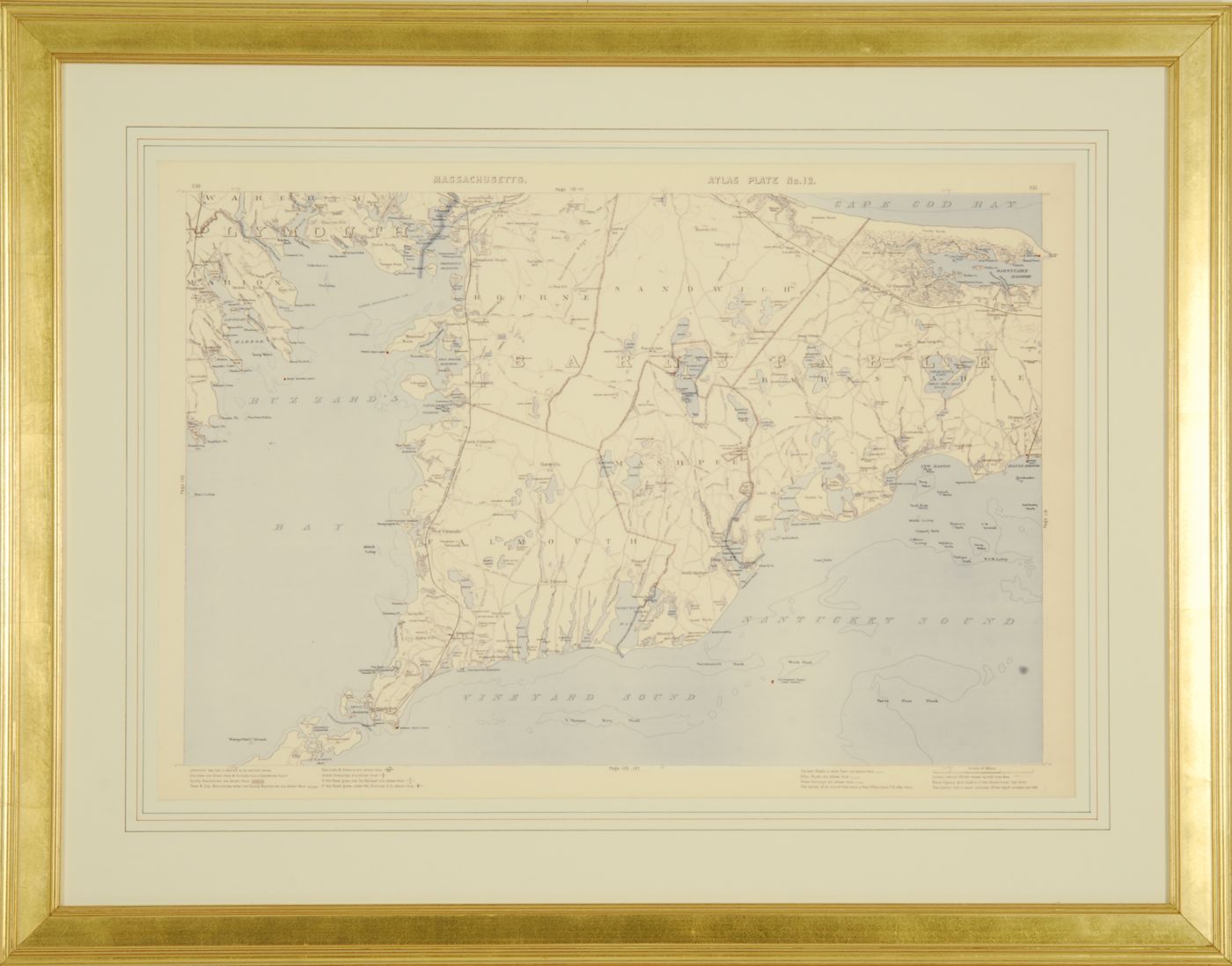 Appraisal: FRAMED COPY OF A MAP FROM THE WALKER'S ATLAS Plate