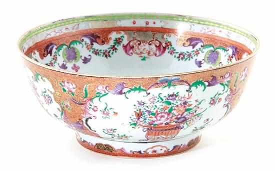 Appraisal: Chinese Export Mandarin porcelain bowl late th early th century