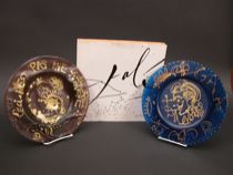 Appraisal: Two Dali Plates by Daum Daum Nancy art nouveau style