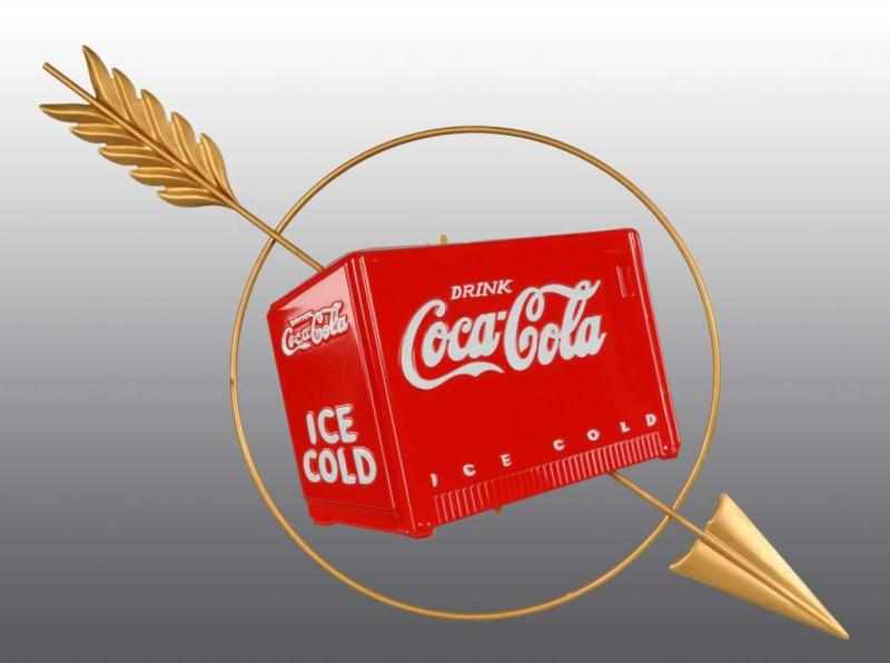 Appraisal: Coca-Cola Kay Displays Cooler with Arrow Description s Very strong