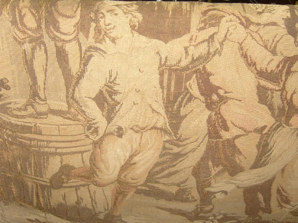 Appraisal: A th century machine woven panel of a Watteauesque style